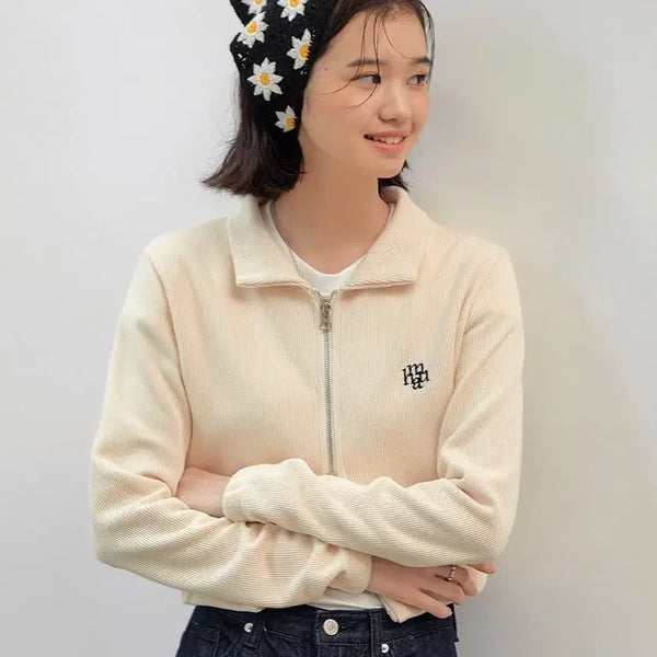 [BUNJANG] MUAUMAU Two-Way Knit Zip-Up (Ivory) / 무아무아 투웨이 니트 집업 (아이보리)