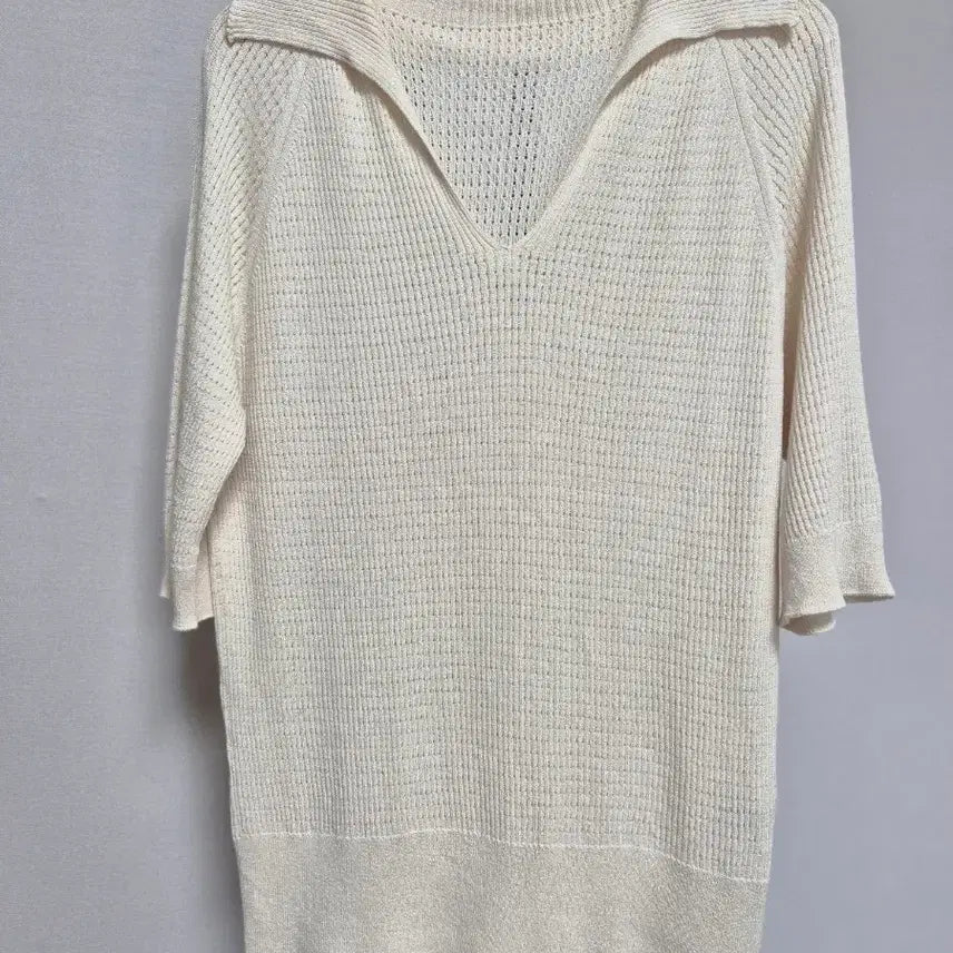 [BUNJANG] Gobi Cashmere & Silk Blend Summer Knit Top Size 55 / 고비 GOBI 캐시미어+견 블렌딩 여름니트 55