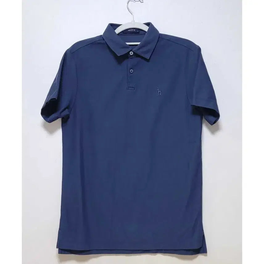 [BUNJANG] Hazzys Navy Half-Sleeve Polo Shirt (Size M) / 헤지스 네이비 반팔카라티 (사이즈 95/M)