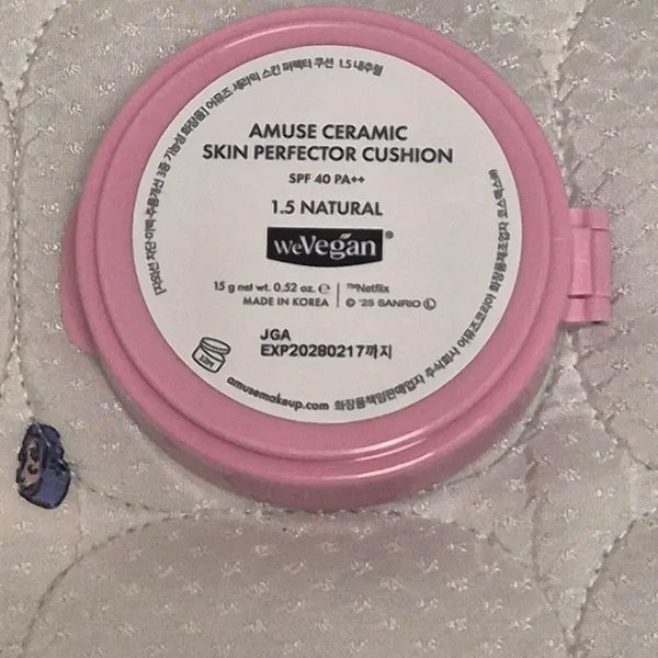 [BUNJANG] Amuse Ceramic Skin Perfector Cushion Refill (1.5 Natural) / 어뮤즈 세라믹 스킨 퍼펙터 쿠션 1.5 내추럴 리필 파운데이션 파데 팩트