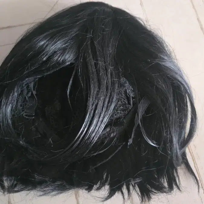 [BUNJANG] Black Short Cut Wig / 검정색 숏컷 가발
