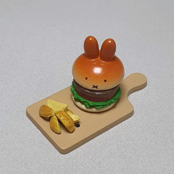 [BUNJANG] Re-Ment Miffy's Little Cafe Burger Set (Opened) / 리멘트 미피 리틀카페 2번 일부 버거 햄버거 감자튀김
