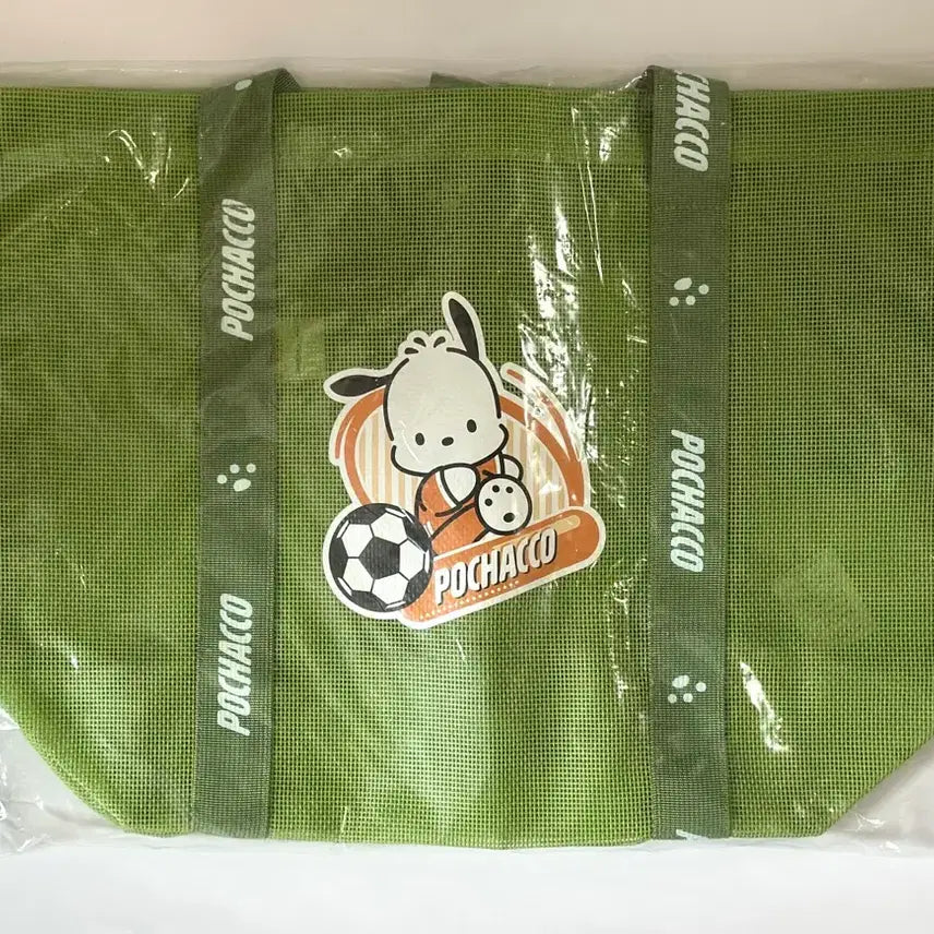 [BUNJANG] Pochacco Mesh Beach Bag / 포차코 메쉬백 비치백 수영가방 물놀이가방