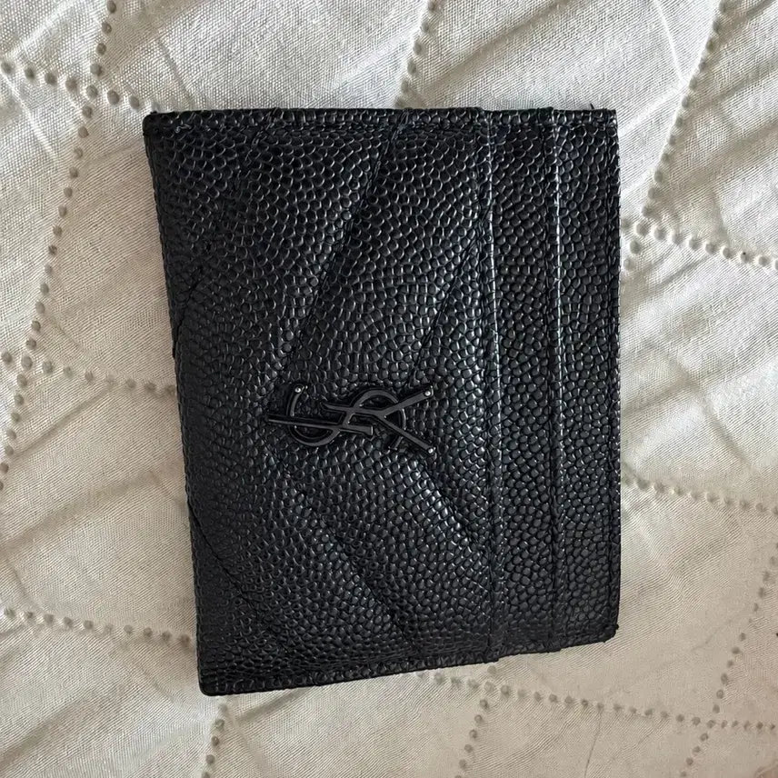 [BUNJANG] Saint Laurent Black Card Holder / 입생로랑 카드 지갑