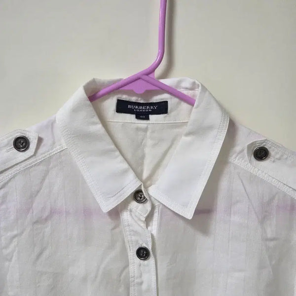 [BUNJANG] Burberry White Blouse Shirt - Size 40 (M) / 버버리 화이트 블라우스 셔츠 40 (M)
