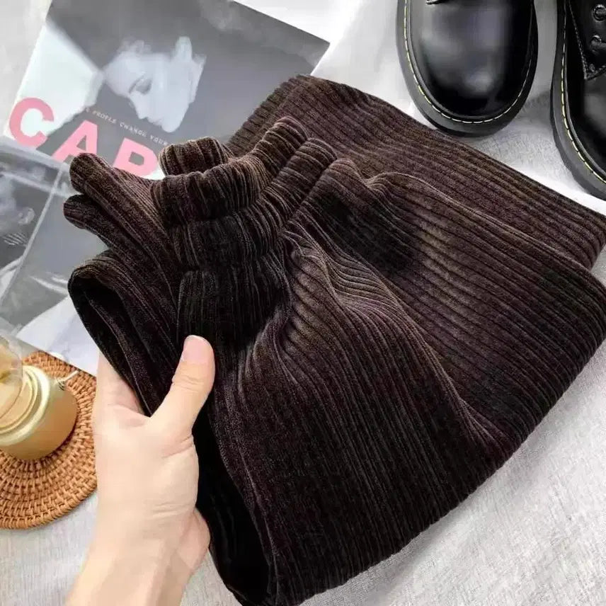 [BUNJANG] Big Size Fleece Corduroy Pants / (새상품) 빅사이즈 기모 골덴 밴디 팬츠 바지