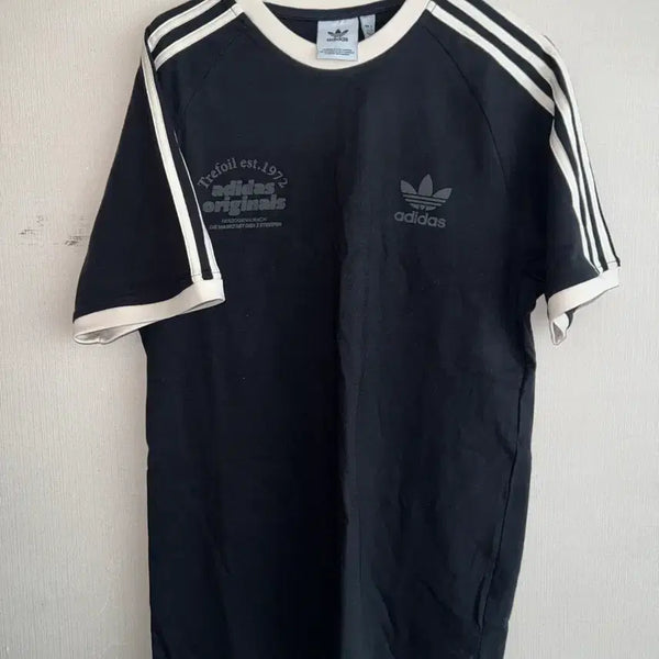 [BUNJANG] Adidas Striped Short Sleeve T-Shirt / 아디다스 스트라이프 반필 티셔츠