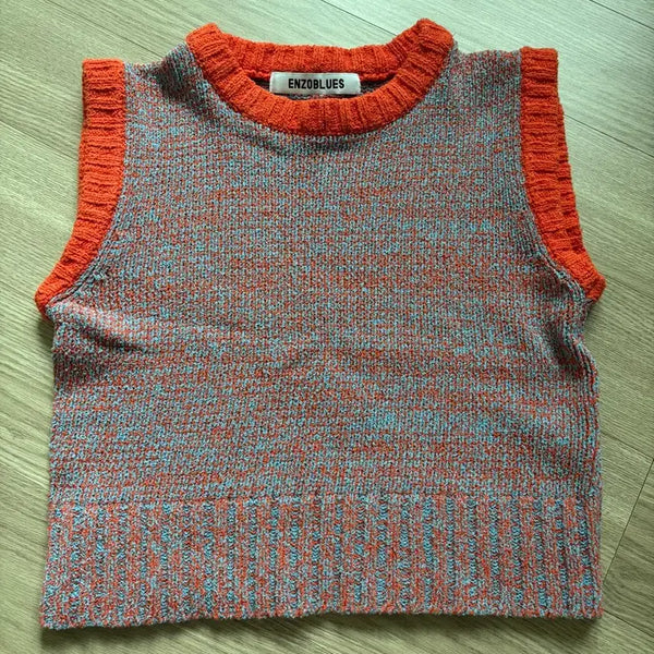 [BUNJANG] Enzo Blues Summer Knit Vest / 엔조블루스 여름 니트조끼 베스트