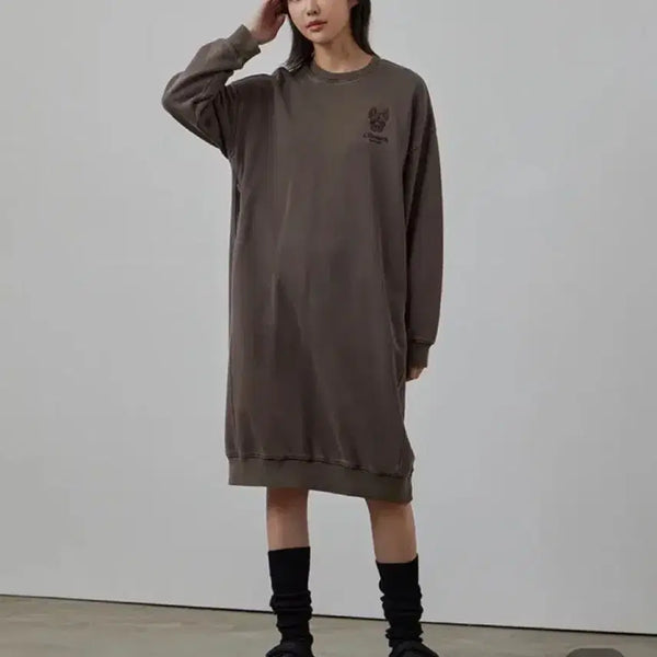 [BUNJANG] Life Work Sweatshirt Dress / 라이프워크_맨투맨원피스(새상품)