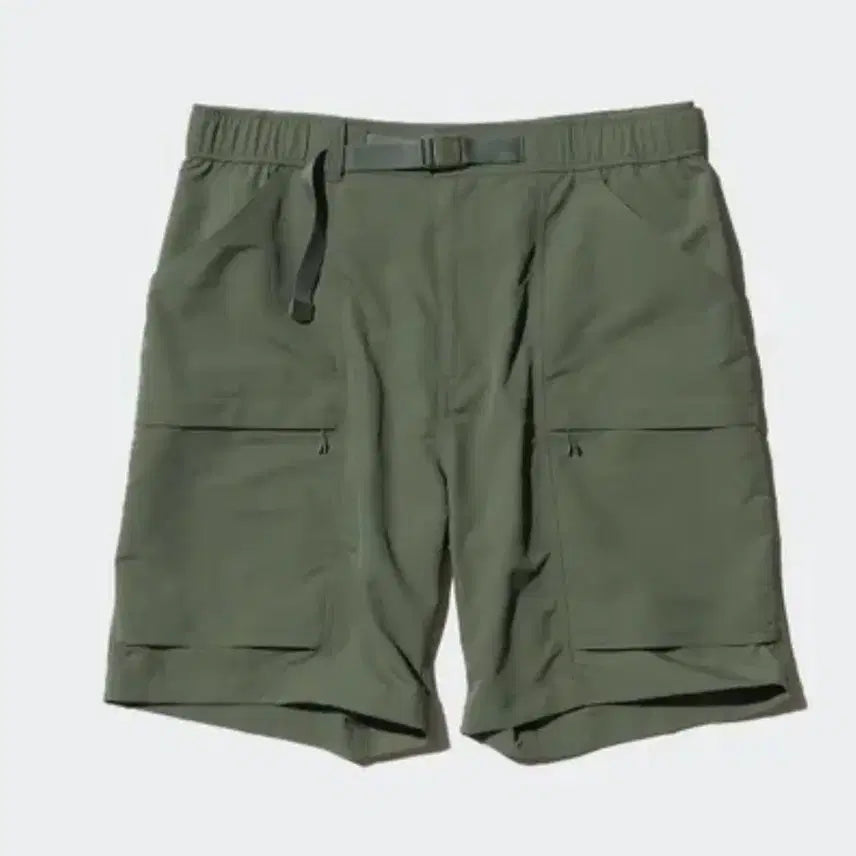 [BUNJANG] Uniqlo Gear Short Pants Olive L / 유니클로 기어 쇼트 팬츠 올리브 L