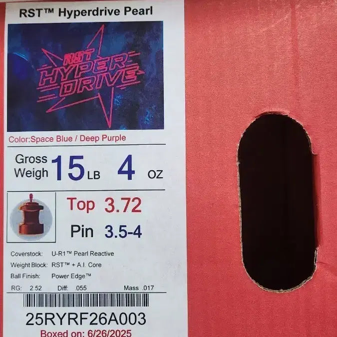 [BUNJANG] Storm Bowling RST Hyperdrive Pearl Bowling Ball 15lb 4oz / 로또그립 RST Hyperdrive Pearl  15P