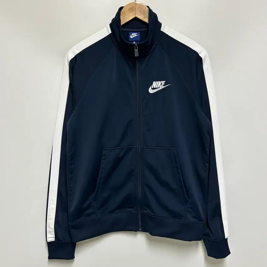 [BUNJANG] NIKE Men's Season Track Top Jersey Navy Polyester (Size M) / [남자-95]NIKE 나이키 새상품 시즌 트랙탑 져지