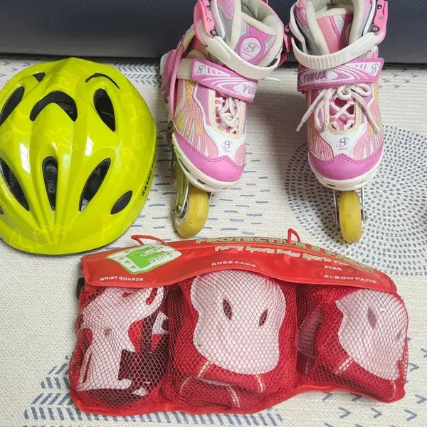 [BUNJANG] YUHUA Adjustable Inline Skates Set / 인라인 스케이트 풀세트 180-200