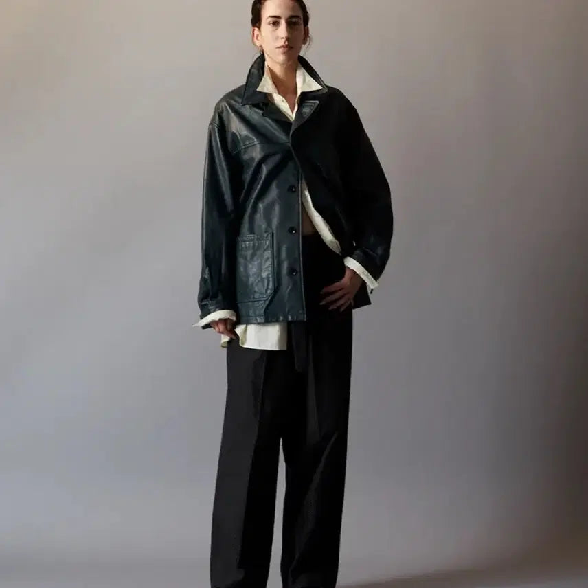 [BUNJANG] YOKE Leather Coat - New / yoke 레더 코트 1 새제품