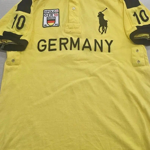 [BUNJANG] Polo Ralph Lauren Jersey Polo Shirt Yellow Germany L / 폴로 랄프로렌 져지 폴로셔츠 옐로우 GERMANY L사이즈