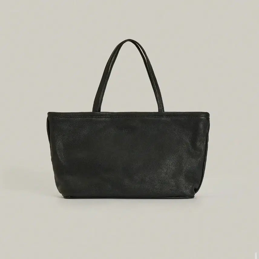 [BUNJANG] Facade Pattern Breeze Tote Washed Leather Bag Black / 파사드패턴 브리즈토트 워싱 레더백 블랙