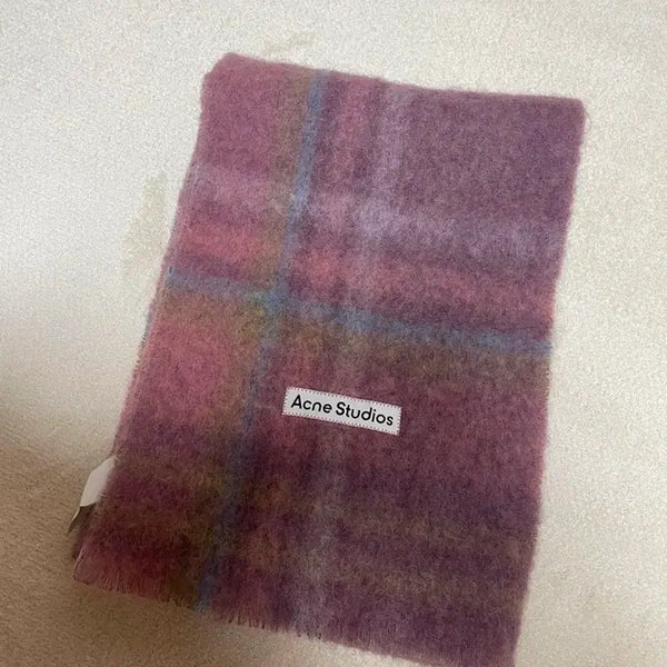 [BUNJANG] Acne Studios Check Mohair Scarf / 아크네 스튜디오 체크 머플러