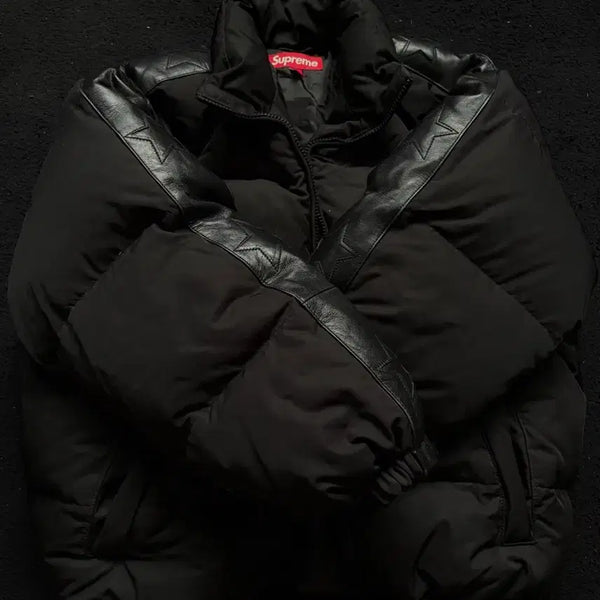 [BUNJANG] Supreme Star Sleeve Down Jacket Black Size S / 슈프림 스타 슬리브 다운 s