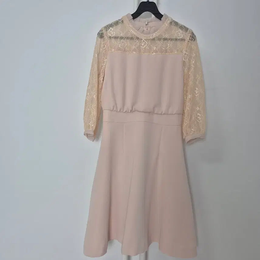 [BUNJANG] Minimum Lace Dress Beige Pink Size 85 / 미니멈  레이스 원피스 /85