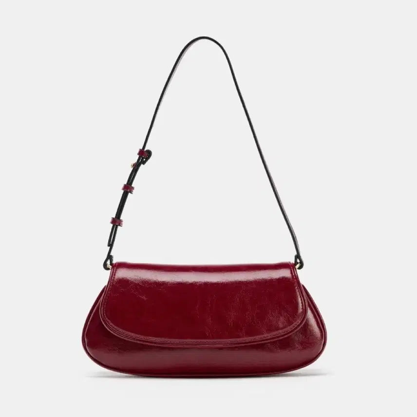 [BUNJANG] ZARA Flap Shoulder Bag Burgundy / 자라 플랩 숄더백 버건디