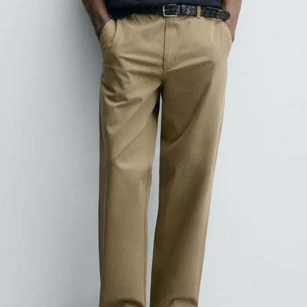 [BUNJANG] Zara Straight Fit Chino Pants - Sand, Size 32 / 32] 자라 스트레이트핏 치노 팬츠 샌드