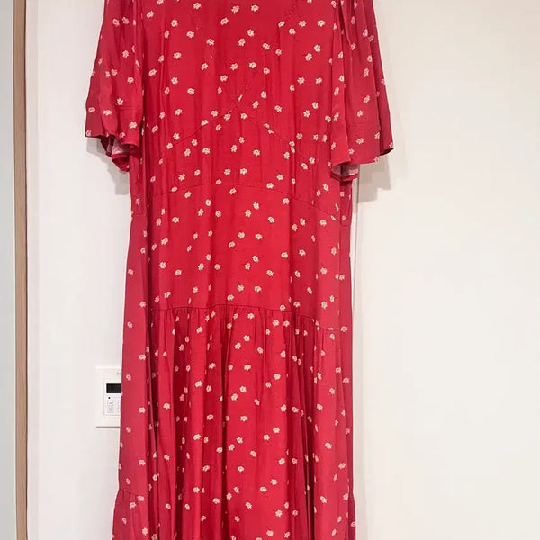 [BUNJANG] Thursday Island Floral Print Long Dress / 써스데이아일랜드 잔꽃원피스