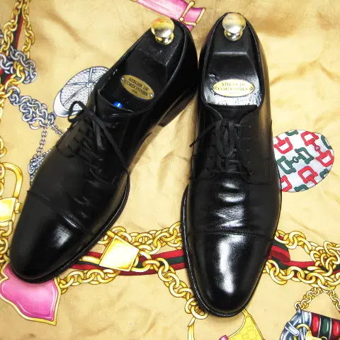 [BUNJANG] Salvatore Ferragamo Black Calfskin Leather Straight Tip Oxford Shoes / 이태리명품 페라가모 블랙 카프스킨 스트레이트팁 옥스포드 280