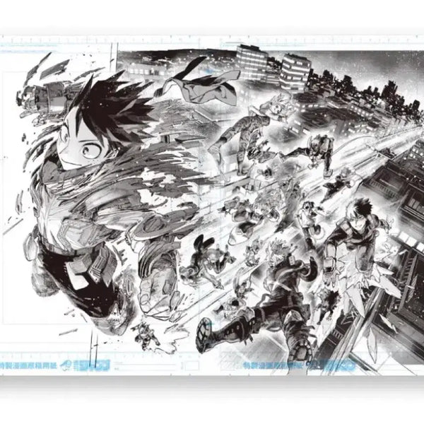[BUNJANG] My Hero Academia Original Drawing Exhibition A-Class Digital Manuscript Poster / (현물) 나히아 히로아카 원화전 A반 디지털 원고 포스터