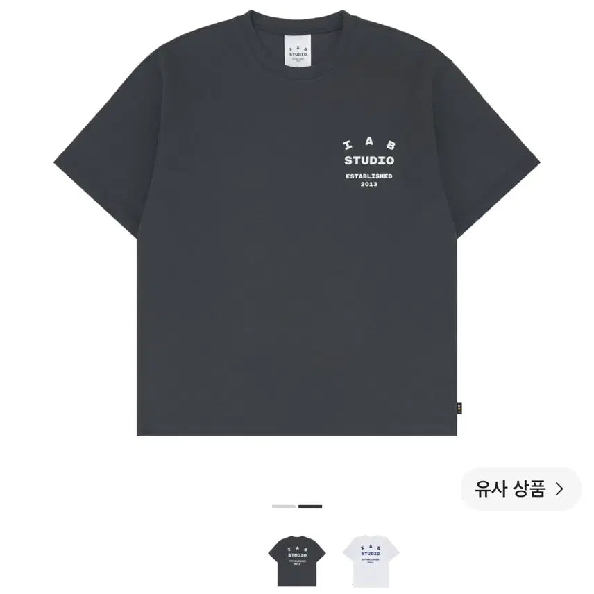 [BUNJANG] IAB Studio 26 T-Shirt Charcoal / (새상품) 아이앱 스튜디오 26 아이앱 티셔츠 차콜