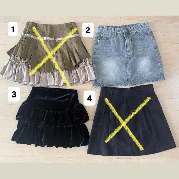 [BUNJANG] Ablley Zigzag Skirt Bermuda Pants / 에이블리 지그재그 스커트 버뮤다팬츠 옷장정리