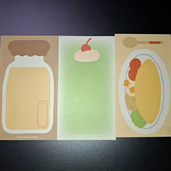 [BUNJANG] Hukafuka Studio Memo Pad Set (3 Types) / (일괄)후카후카 스튜디오 메모지 3종