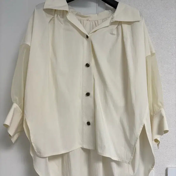 [BUNJANG] Ozhosecon Ivory Blouse Size 76 (44) / 오즈세컨 아이보리 블라우스 76(44사이즈)