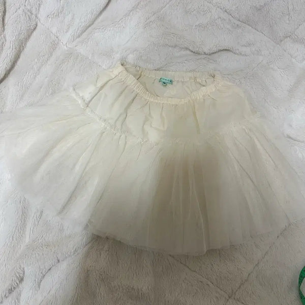 [BUNJANG] Balletcore Tutu Skirt - Ivory / 발레코어 튜튜 스커트 아이보리 히메갸루
