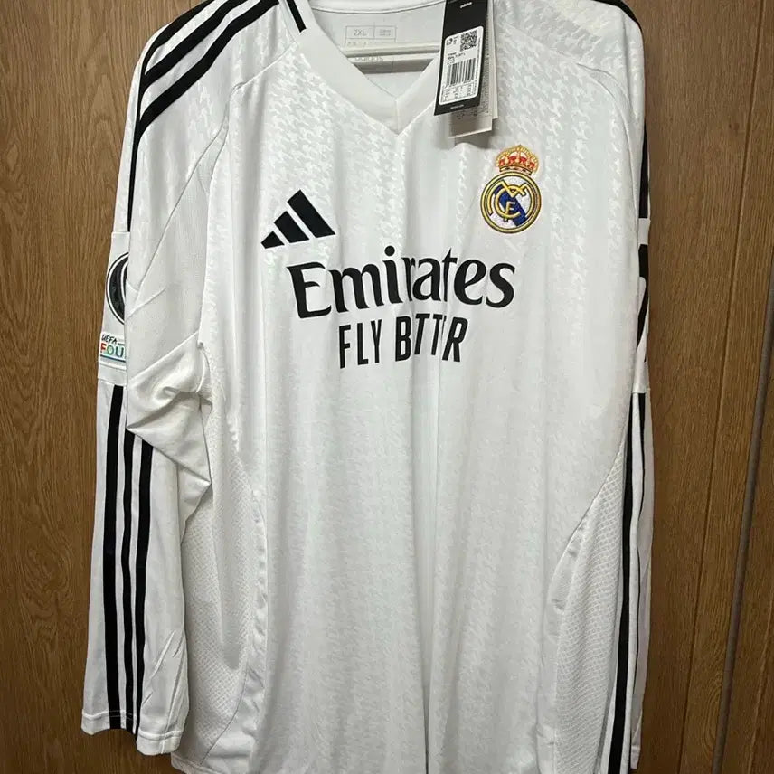 [BUNJANG] Real Madrid 24/25 Mbappe Long Sleeve Jersey (International XL) / [해외2XL]공홈 새제품 24/25 레알마드리드 롱슬리브 음바페