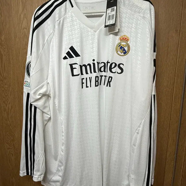 [BUNJANG] Real Madrid 24/25 Mbappe Long Sleeve Jersey (International XL) / [해외2XL]공홈 새제품 24/25 레알마드리드 롱슬리브 음바페
