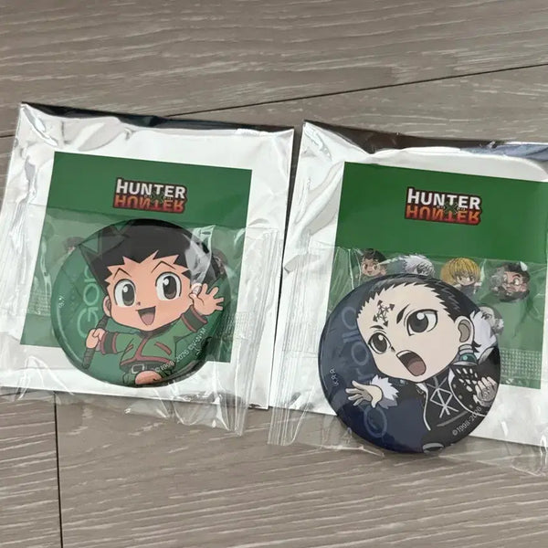 [BUNJANG] Hunter x Hunter Collaboration Cafe Can Badge Bundle (Gon, Chrollo) / 일괄) 헌터x헌터 콜라보카페 캔뱃지  곤 클로로
