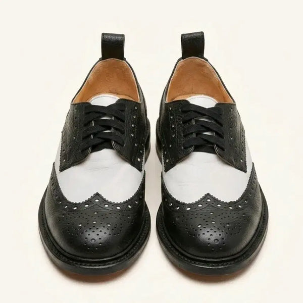 [BUNJANG] Classic Wingtip Shoes Black/White 250 / 클래식 윙팁 슈즈 블랙/화이트 250