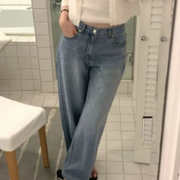 [BUNJANG] Le Plain Brush Denim Long Skirt / 새상품) 르플레인 브러쉬 데님 롱 s