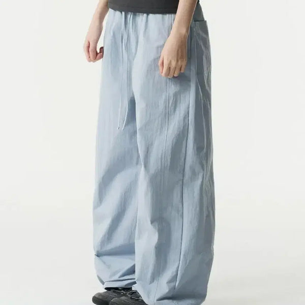[BUNJANG] The Coldest Moment Mini Logo Nylon Pants Sky Blue TCM / 더콜디스트모먼트 미니 로고 나일론 팬츠 스카이블루 TCM