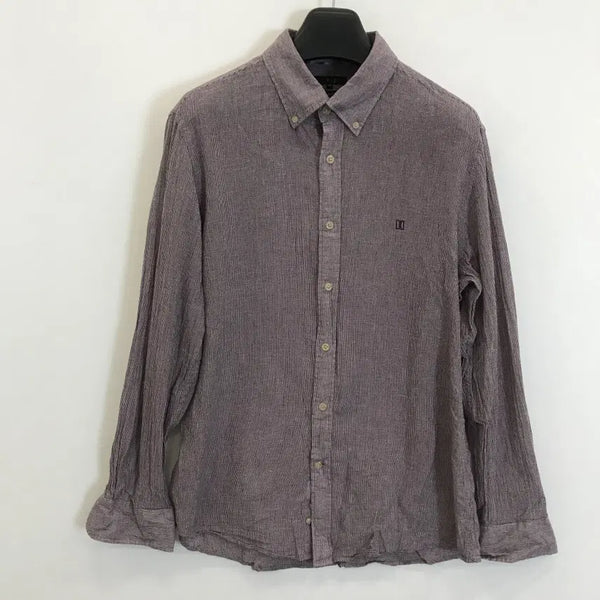 [BUNJANG] DAKS Linen Blend Seersucker Regular Fit Shirt 110 / 닥스 린넨혼방 레귤러핏 시어서커셔츠 [110]