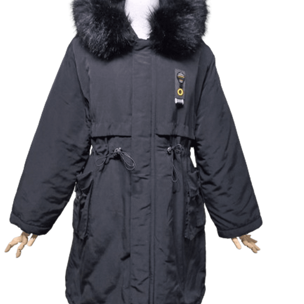 [BUNJANG] Women's Hooded Long Padded Parka Jumper Coat / 여성 퍼배색 겨울용 여자 후드야상롱패딩점퍼코트 프리