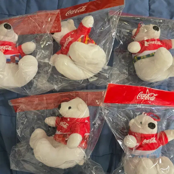 [BUNJANG] Coca-Cola Polar Bear 5-Figure Bundle Set / 코카콜라 폴라베어5종 일괄 양도합니다