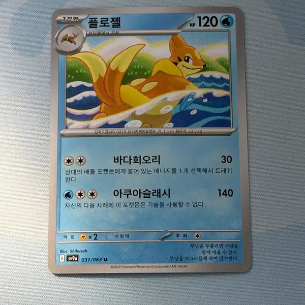 [BUNJANG] Pokemon Card Floatzel U / 포켓몬카드 플로젤 u