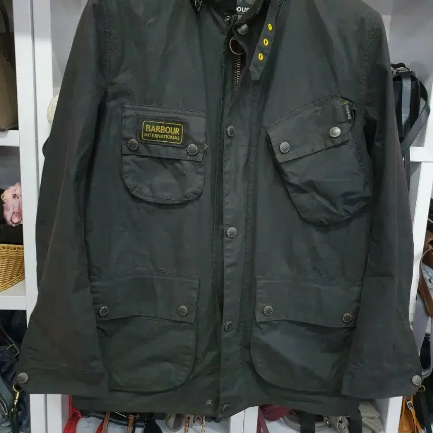 [BUNJANG] Barbour Waxed Jacket M / 바버 왁스 자켓 M 사용감많음