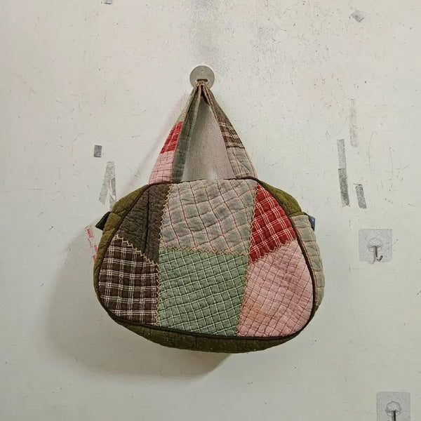 [BUNJANG] Quilted Patchwork Shoulder Bag / 퀼트패치워크 숄더백