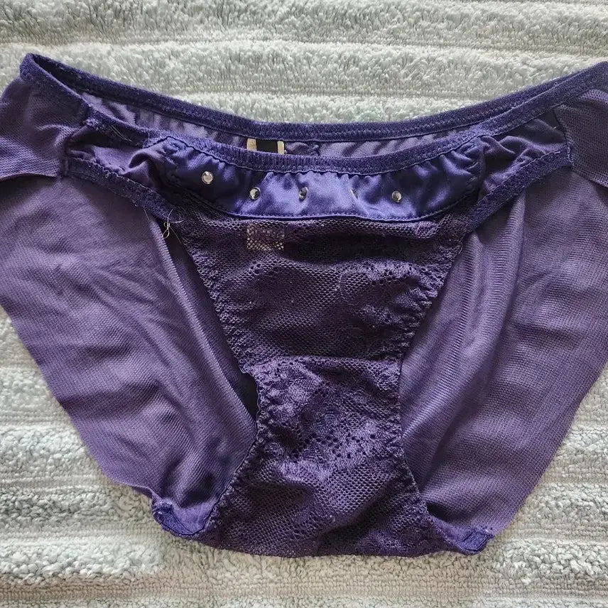 [BUNJANG] Beaded Lace Women's Panties Size 90 / 비즈 레이스 여성팬티- 중고