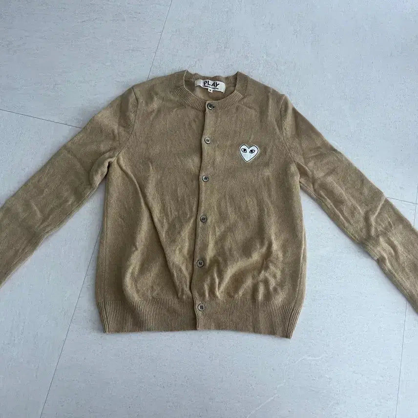 [BUNJANG] Comme des Garçons Wool Cardigan Beige / 꼼데가르송 울 가디건 베이지