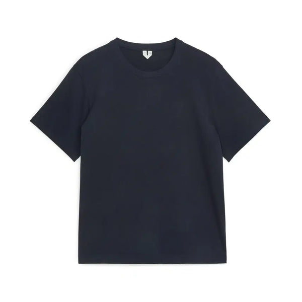 [BUNJANG] Arket Heavyweight T-shirt Dark Blue / [M] 아르켓 Arket 헤비웨이트 반팔티셔츠 다크블루