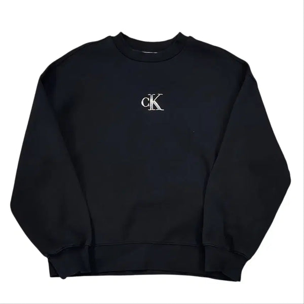 [BUNJANG] Calvin Klein Sweatshirt Black S / 캘빈클라인 맨투맨 블랙 S