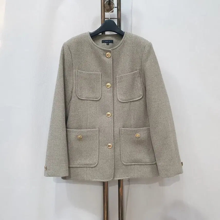 [BUNJANG] YoonDee.com Gold Round Neck Jacket (Size S) / (JJ30980)융디닷컴 금장 라운드넥 자켓 S